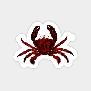 Red Crab Silkscreen - Shellfish Seafood Cancer Crabs Sticker